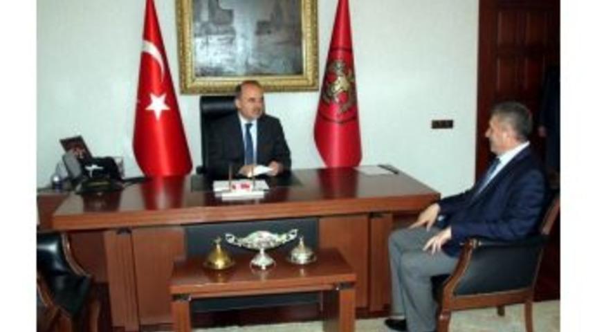 Başkan Turan&rsquo;dan Vali Erol&rsquo;a Veda Ziyareti
