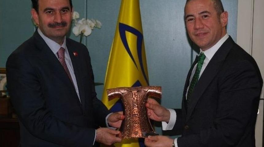 Bartık&rsquo;tan, Ptt Genel M&uuml;d&uuml;r&uuml; Bozgeyik&rsquo;e &rsquo;hayırlı Olsun&rsquo; Ziyareti