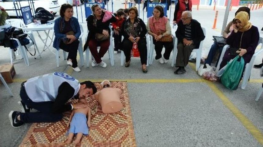 Uygulamalı İlk Yardım Eğitimi Beylik Pazarı Alanı’nda Yapıldı