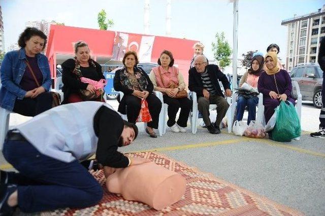 Uygulamalı İlk Yardım Eğitimi Beylik Pazarı Alanı’nda Yapıldı