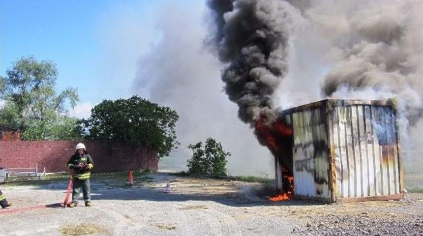 Alaplı&rsquo;da Ger&ccedil;eğini Aratmayan Yangın Tatbikatı