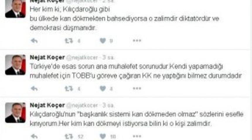 Milletvekili Ko&ccedil;er&rsquo;den, Kemal Kılı&ccedil;daroğlu&rsquo;na Tepki