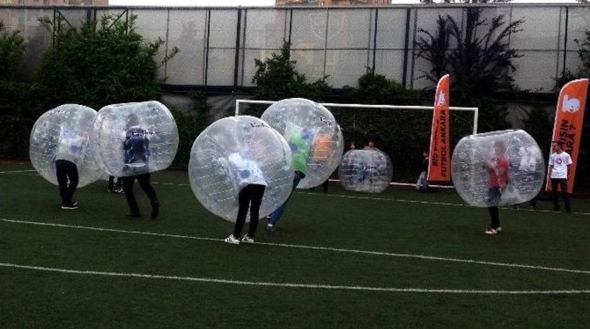 Ankara&rsquo;da Big Bubble Futbol Tanıtımı