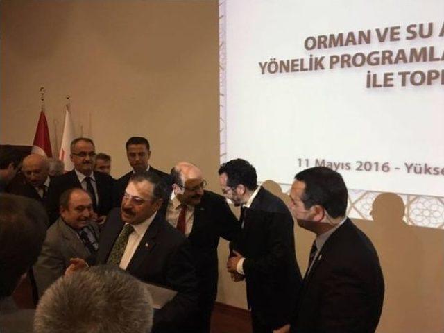 Adü Rektörü Bircan, Bakan Eroğlu Ve Yök Başkanı Saraç İle Bir Araya Geldi