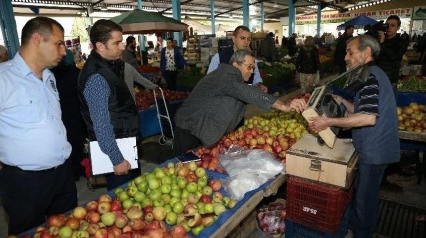 Pamukkale&rsquo;de Pazarlarda Tartı Denetimi Yapıldı