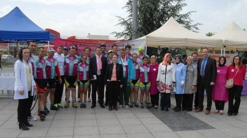 Pedal &Ccedil;evirerek Kadın Kanserlerine Dikkat &Ccedil;ekmeye &Ccedil;alışıyorlar