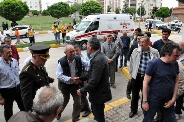 Şehit Babası Uşak’a Askeri Helikopterle Getirildi