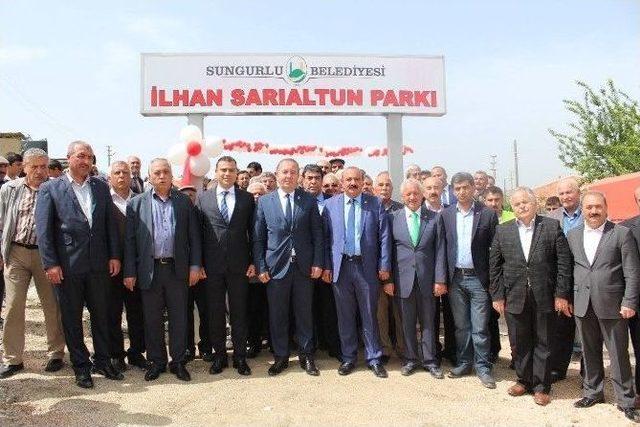 İlhan Sarıaltun Parkı Açıldı