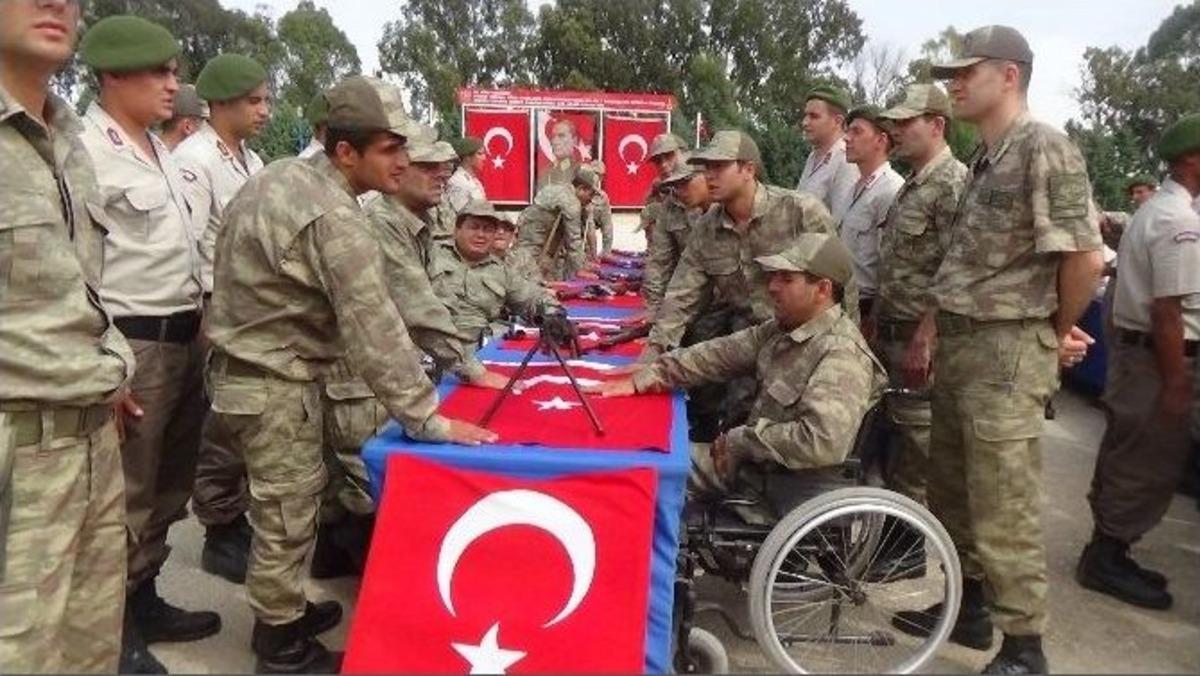Hatay&rsquo;da 102 Engelli &Ccedil;akı Gibi Asker Oldu