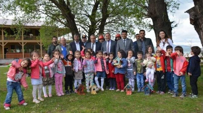 Tatvan&rsquo;da Minikler Kuş Yuvası Yaptı