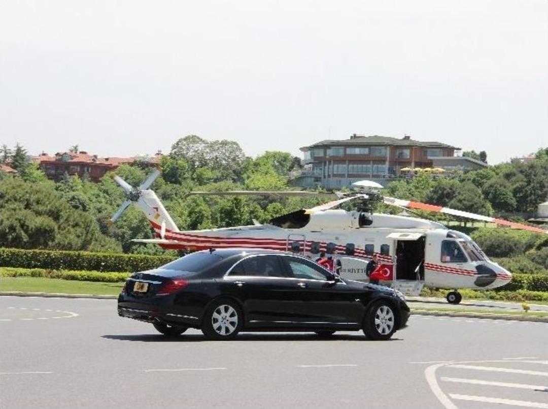 Erdoğan Ve Ailesi, D&uuml;ğ&uuml;ne Helikopterle Gitti