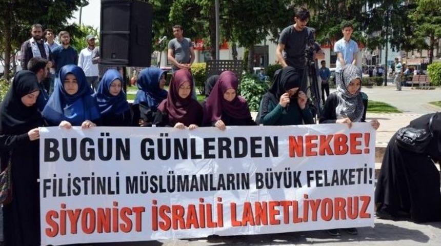 Filistin Halkının S&uuml;rg&uuml;n Edilişinin Yıld&ouml;n&uuml;m&uuml; Sakarya&rsquo;da Protesto Edildi