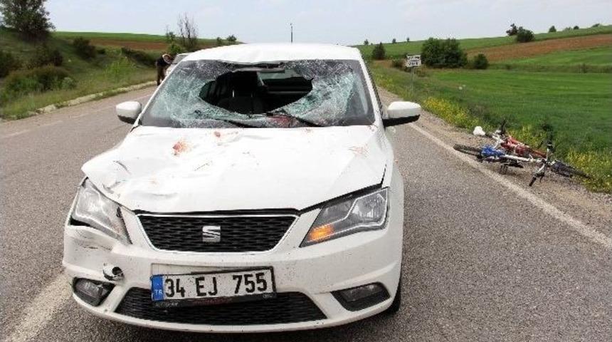 Otomobil İle Bisiklet &Ccedil;arpıştı: 1 Yaralı