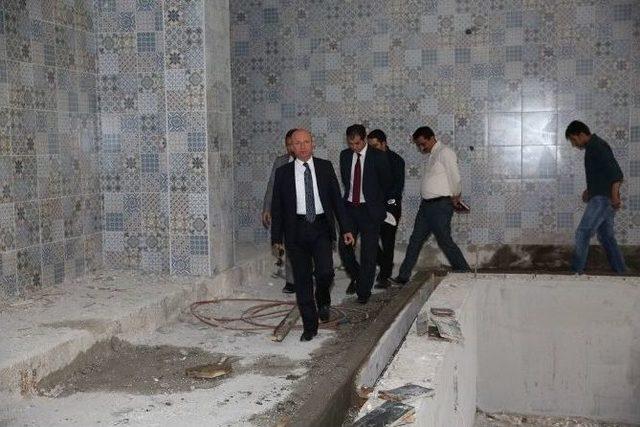 Başkan &Ccedil;olakbayrakdar&rsquo;dan Kadın Gelişim Merkezi İnşaatına S&uuml;rpriz Ziyaret 2