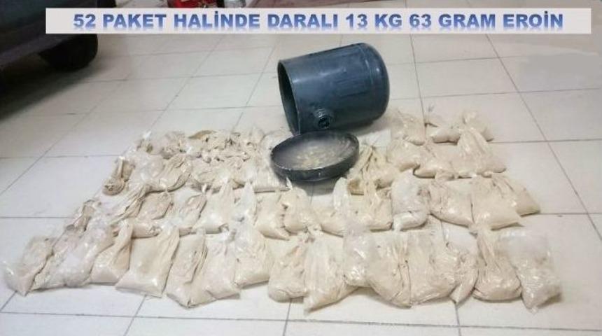 Lpg Tankından 600 Bin Tl&rsquo;lik Eroin &Ccedil;ıktı