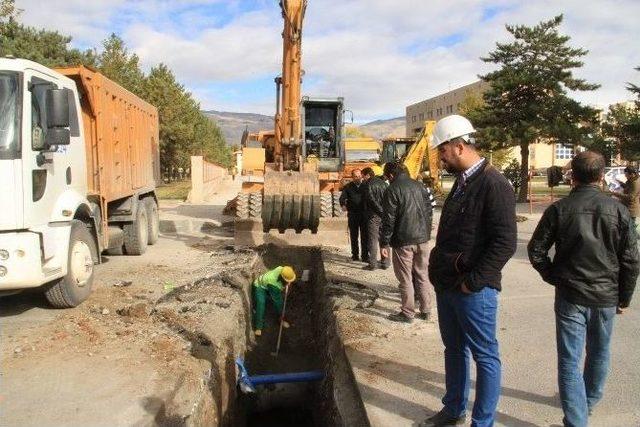 Kanalizasyon Hattı Çalışmaları Başladı