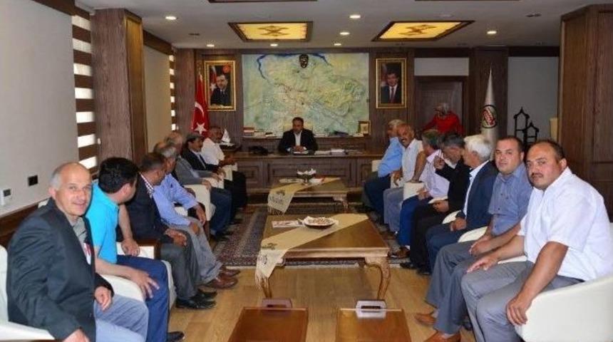 Erbaalı Muhtarlardan Başkan Yıldırım&rsquo;a Teşekk&uuml;r Ziyareti