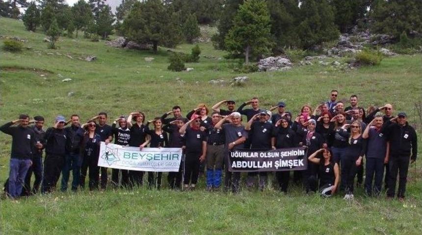 Beyşehirli Doğaseverler Şehidi İ&ccedil;in Y&uuml;r&uuml;d&uuml;