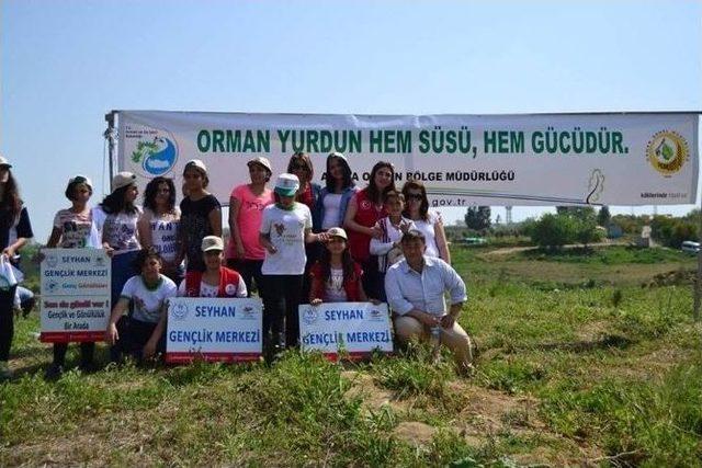 Seyhan Gen&ccedil;lik Merkezi "gen&ccedil; G&ouml;n&uuml;ll&uuml;ler Ağa&ccedil; Dikim Şenliği"projesi 1