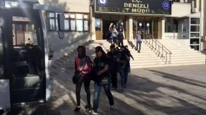 Denizli&rsquo;de Fuhuş Operasyonu: 10 Kişi Tutuklandı