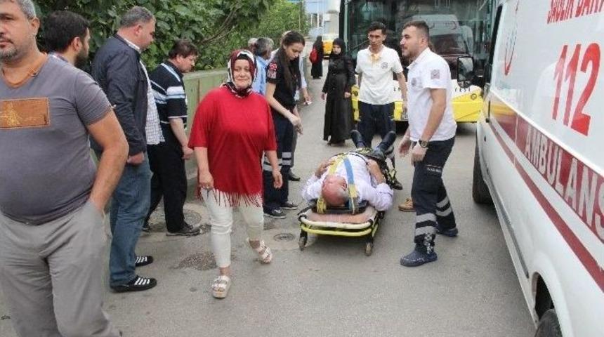 Park Ettiği Otob&uuml;sten İnmek İsterken Yaralandı