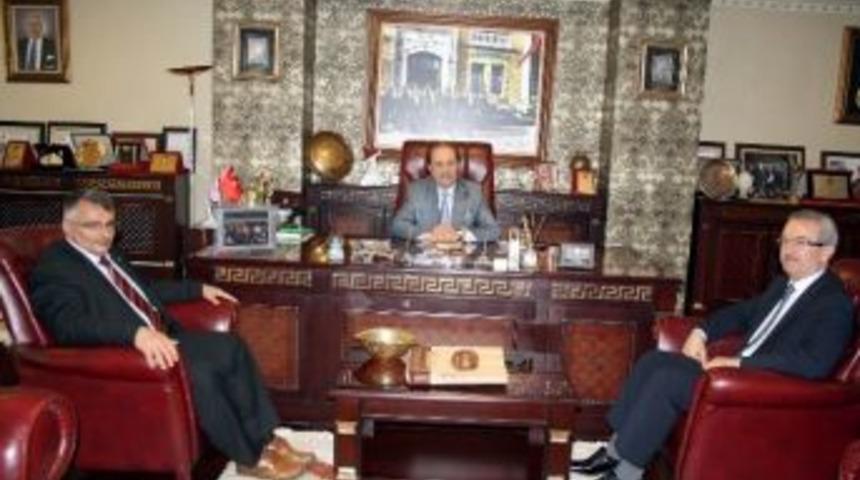 Sgk M&uuml;d&uuml;r&uuml; Kayış&rsquo;tan, Sesob Başkanı K&ouml;ksal&rsquo;a Ziyaret