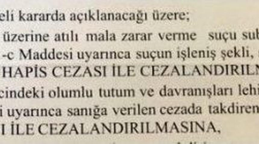Apartman Bah&ccedil;esinde İzinsiz Ağa&ccedil; Kesmeye 10 Ay Ceza
