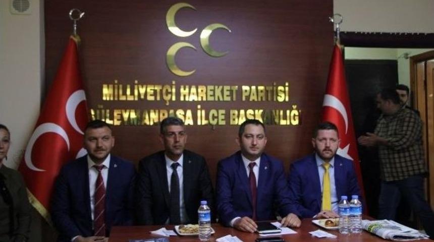 Mhp S&uuml;leymanpaşa Teşkilatı&rsquo;na Atanan İşcan Hedeflerini Anlattı