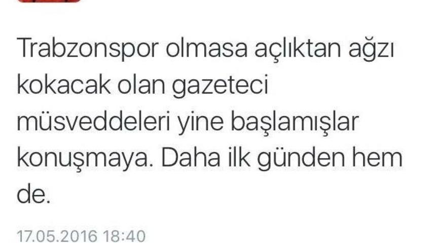 Trabzonspor&rsquo;da Ersun Yanal Gerginliği