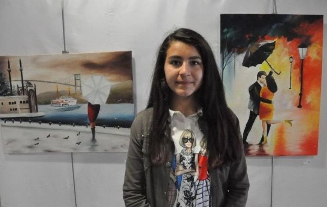 Ortaokul &Ouml;ğrencilerinden Yağlı Boya Sergisi