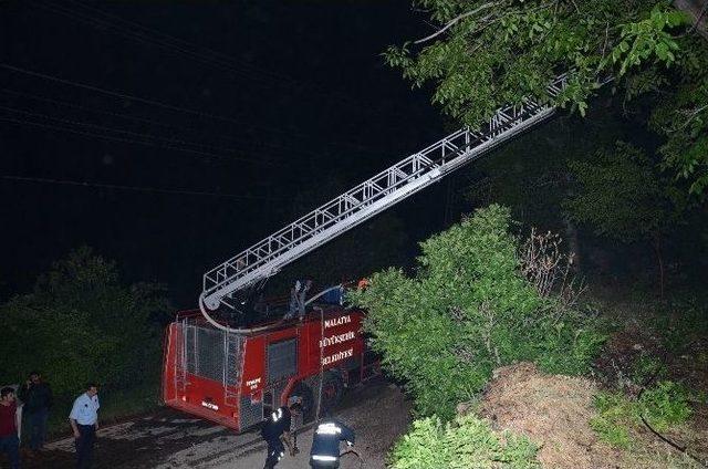 Malatya&rsquo;da Kayısı Bah&ccedil;esinde Yangın 1