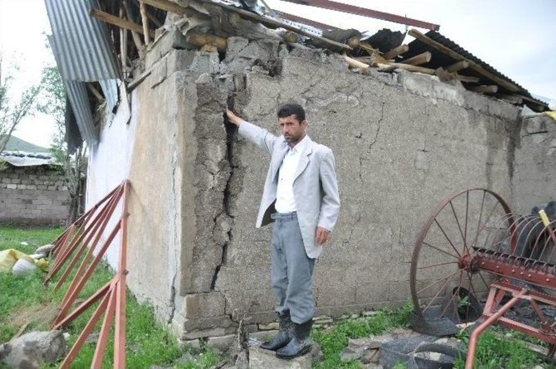 Muş&rsquo;ta Dolu Yağışı Ve Fırtına