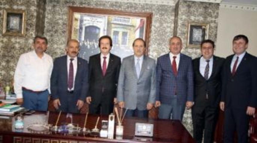 C&uuml; Rekt&ouml;r&uuml; Kocacık&rsquo;tan, Sesob Başkanı K&ouml;ksal&rsquo;a Ziyaret