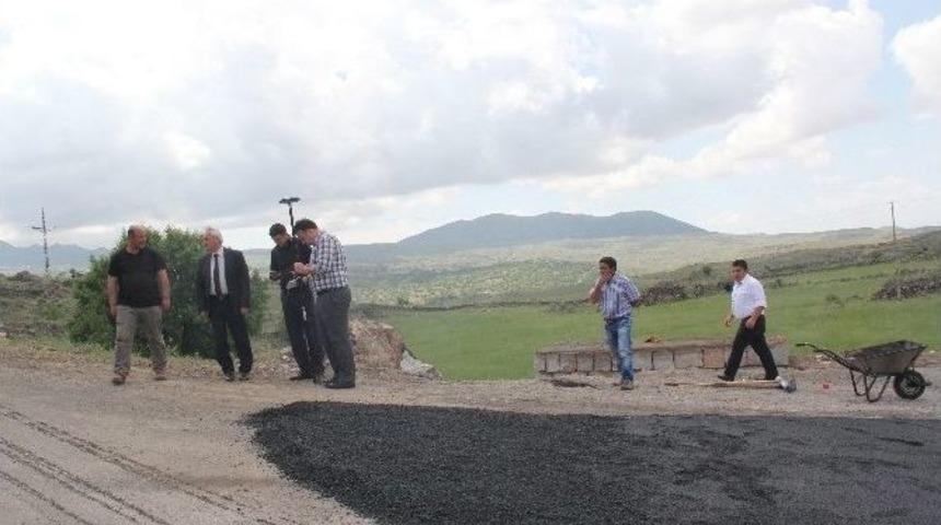 İncesu Belediyesi Sıcak Asfalt &Ccedil;alışmalarına Başladı