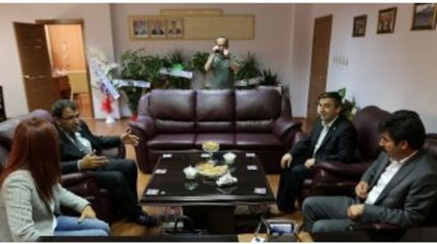 Eş Başkan &Ccedil;oban Ve Kaya&rsquo;dan Smmmo Y&ouml;netimine Ziyaret