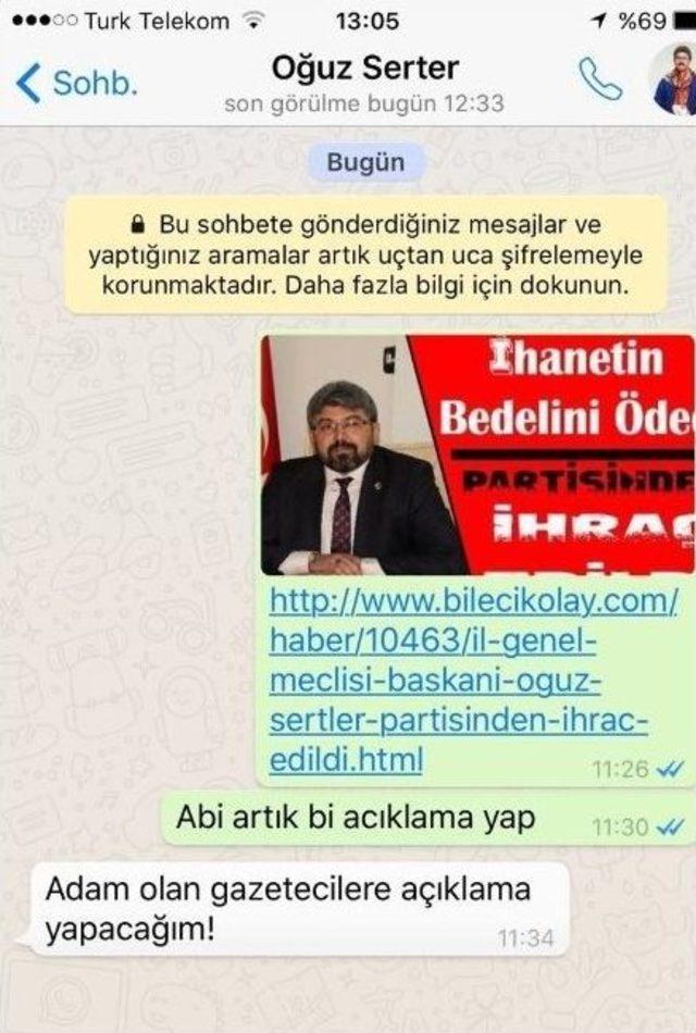 Partisinden İhraç Edilen Sertler İçin Mhp Yeşil Işık Yakmadı