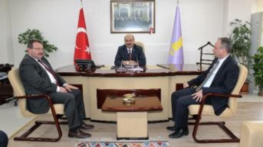 Sgk Afyonkarahisar İl M&uuml;d&uuml;r&uuml; Fidan&rsquo;dan Esob Başkanı Konak&rsquo;a Ziyaret