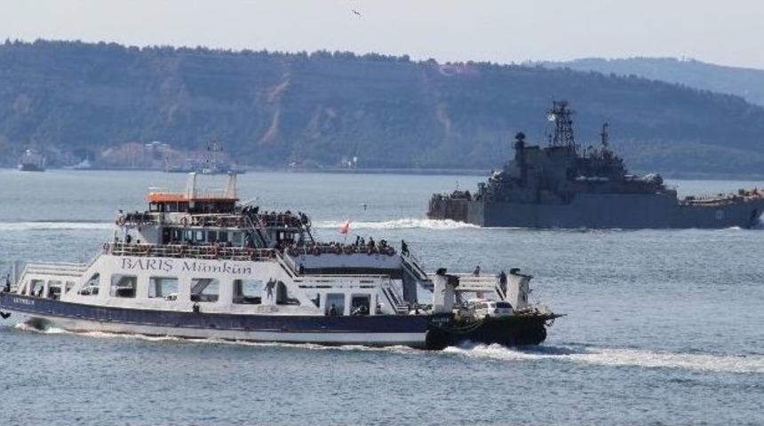 Rus Savaş Gemileri &Ccedil;anakkale Boğazında
