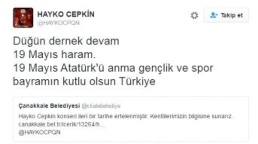 Ter&ouml;r Olayları Sebebiyle Konseri Ertelenen Hayko &Ccedil;epkin&rsquo;den Tepki