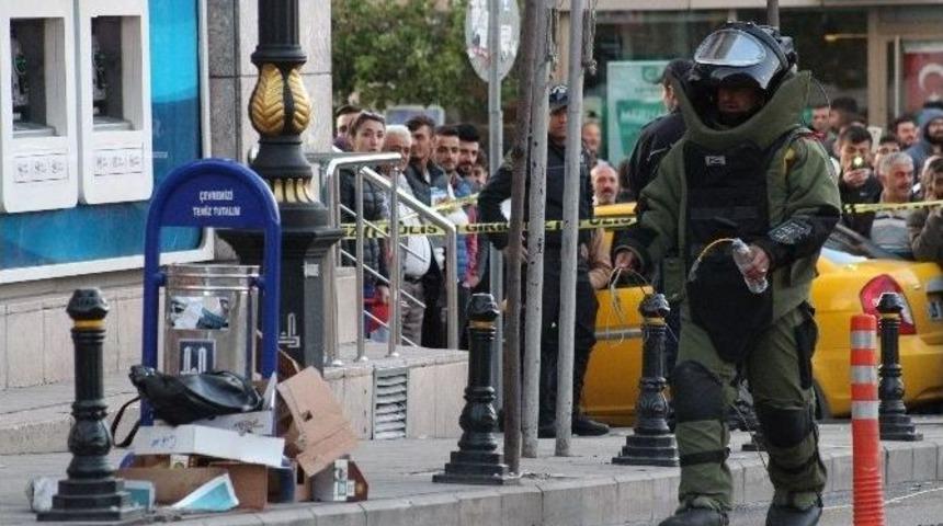 Erzurum&rsquo;da Ş&uuml;pheli &Ccedil;anta Paniği