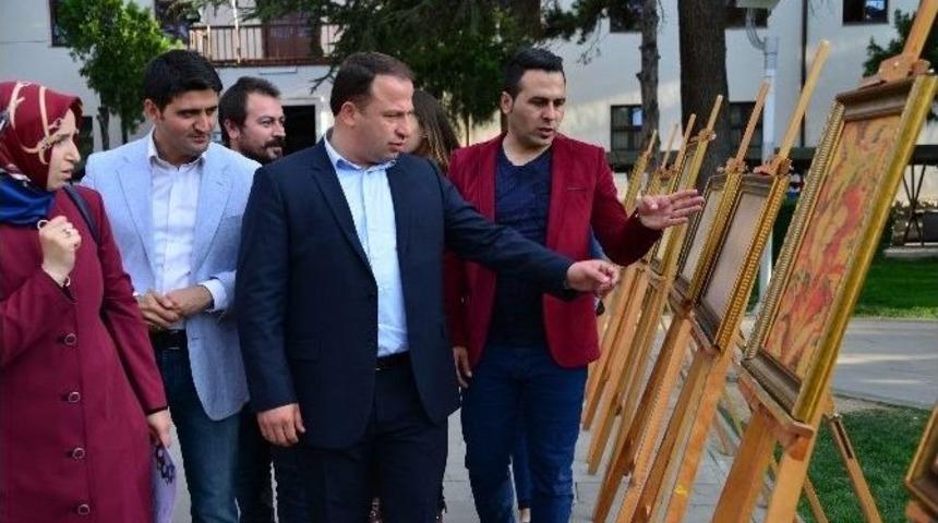 Erbaa&rsquo;da Yağlı Boya Ve Ebru Sergisi