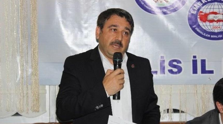 Memur- Sen Genel Başkan Yardımcısı Levent Uslu, Kilis&rsquo;te