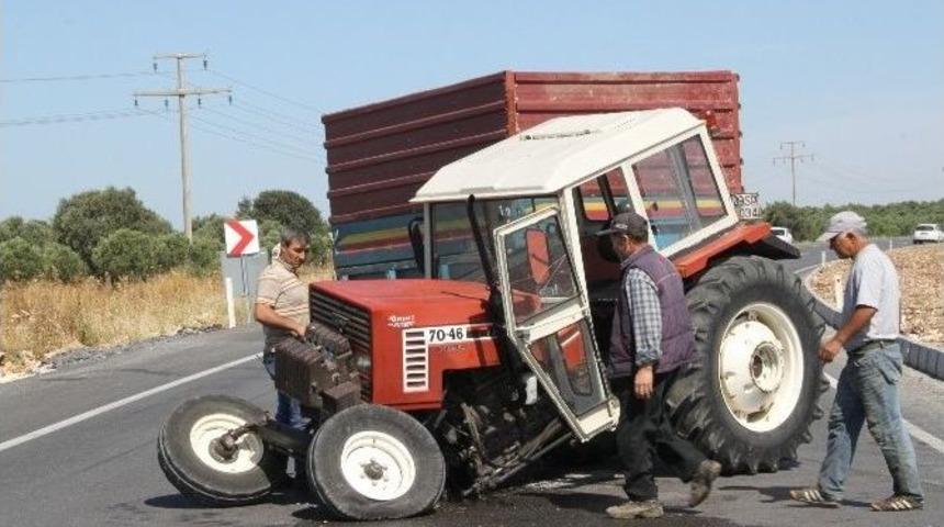 Par&ccedil;alanan Trakt&ouml;rden Yara Almadan Kurtuldular