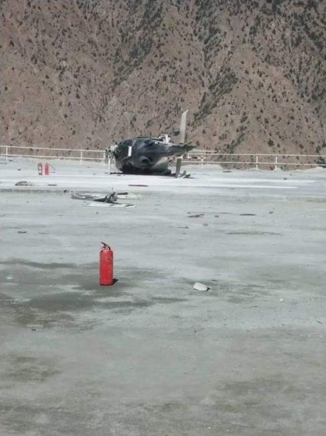 Artvin&rsquo;de Helikopter İnerken Yan Yattı: 3 Yaralı 1