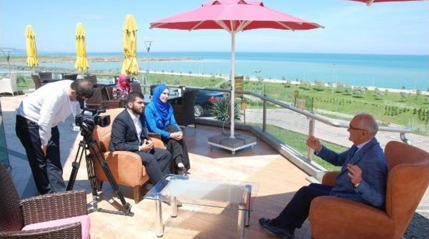 Başkan Yılmaz, Tunus Medyasına R&ouml;portaj Verdi