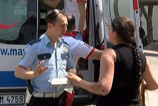 Takla Atarak Metrelerce S&uuml;r&uuml;klenen Otomobilden Kurtuluş 1