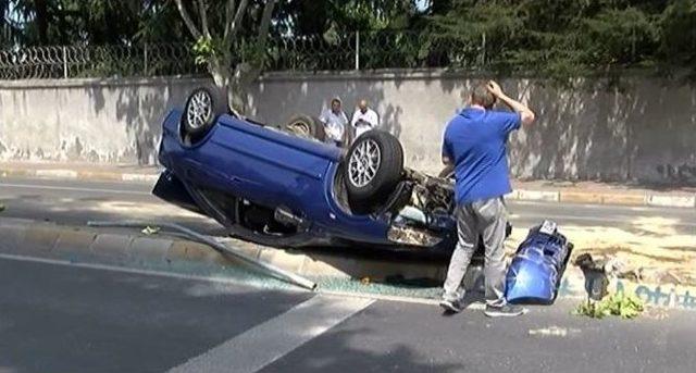 Takla Atarak Metrelerce S&uuml;r&uuml;klenen Otomobilden Kurtuluş 3