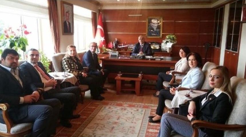 Chp&rsquo;nin Yeni Y&ouml;netimi Kaymakam Kılı&ccedil; Ve Başsavcı Korkmaz&rsquo;ı Ziyaret Etti