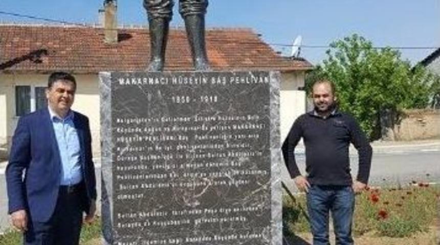 Pazaryerili Osmanoğlu Makarnacı H&uuml;seyin Pehlivan&rsquo;ın Heykelinde Sona Gelindi