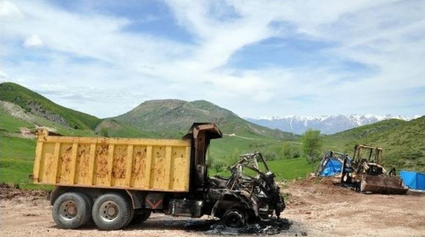 Pkk, Tunceli&rsquo;de Şantiye Bastı